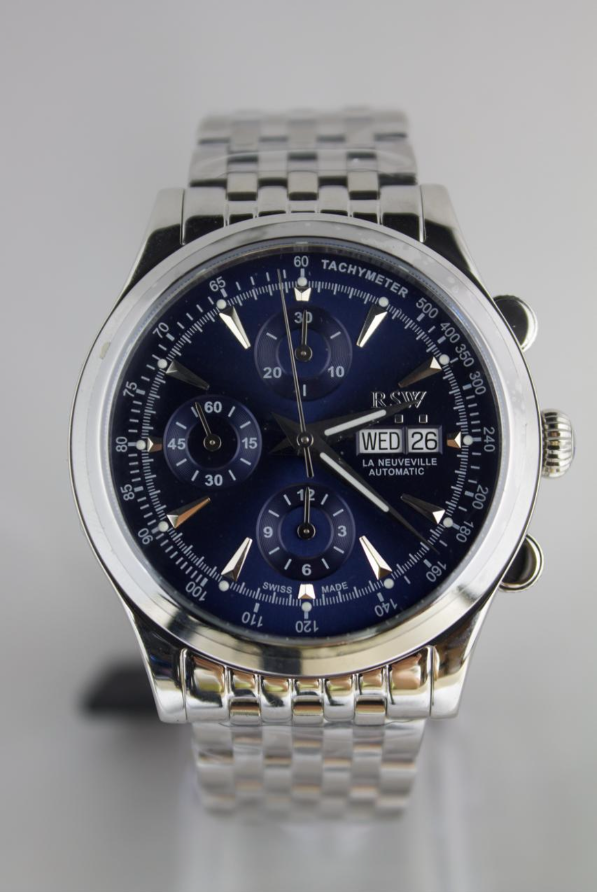 RSW La Neuveville Valjoux - RSWA129-SS-9 Automatic (Full Set RSW La Neuveville Valjoux - RSWA129-SS-9 Automatic (Full Set